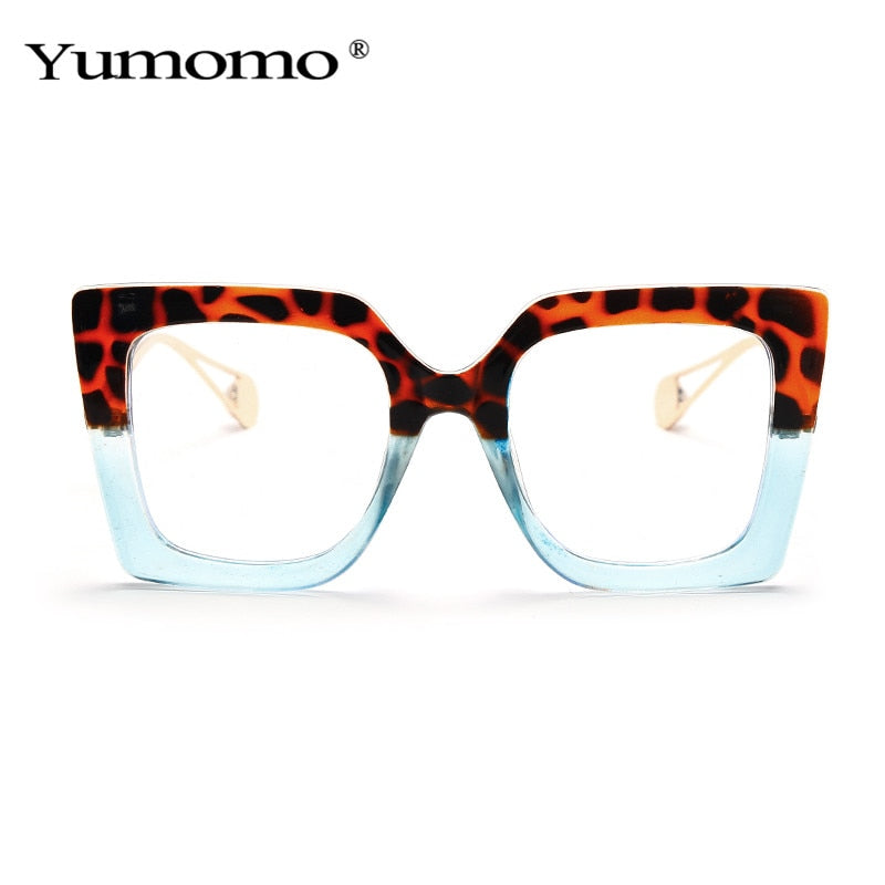Vintage Transparent Square Eyewear