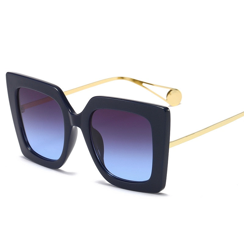 Vintage Transparent Square Eyewear