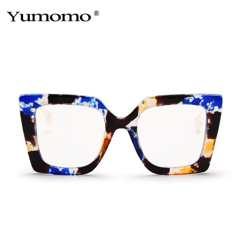 Vintage Transparent Square Eyewear