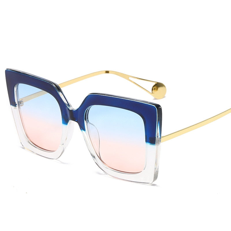 Vintage Transparent Square Eyewear