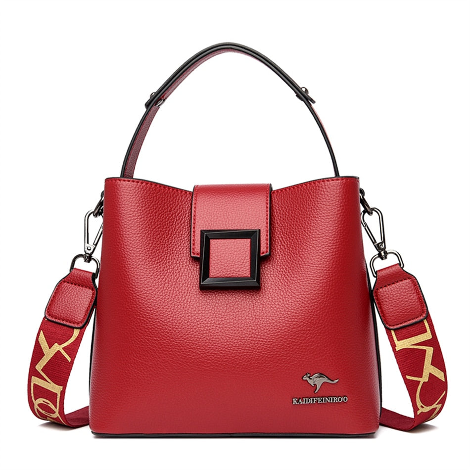 Soft leathers shoulder bag