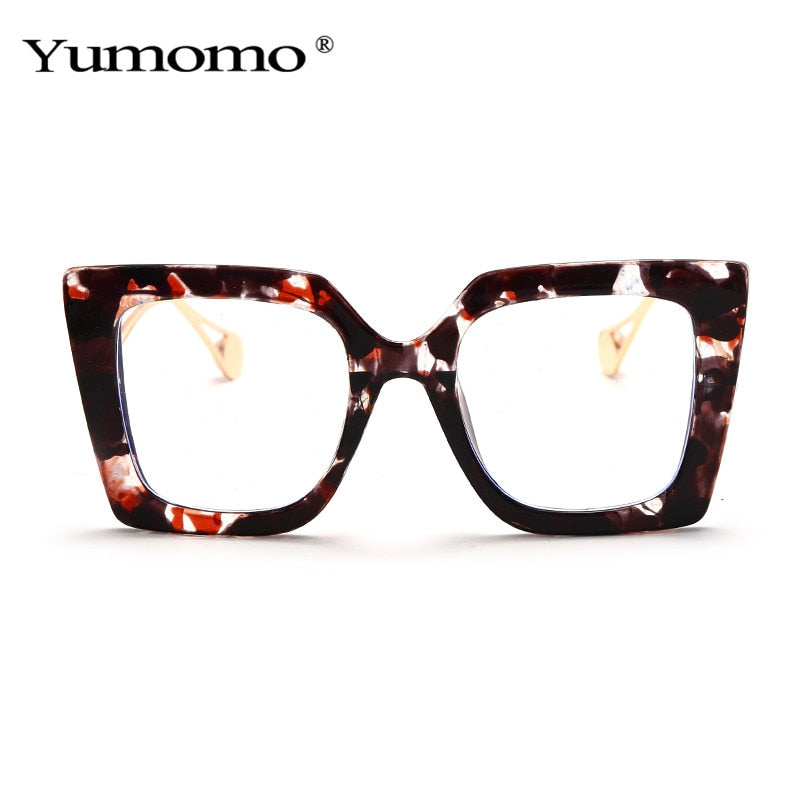 Vintage Transparent Square Eyewear