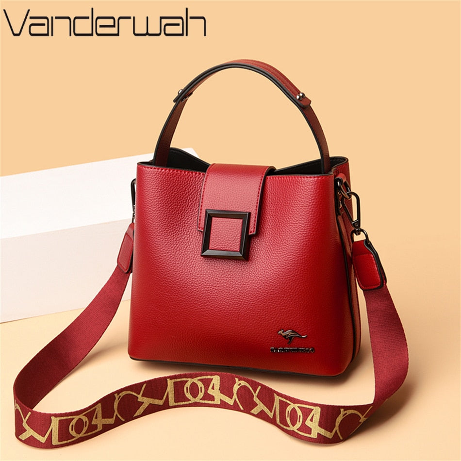 Soft leathers shoulder bag