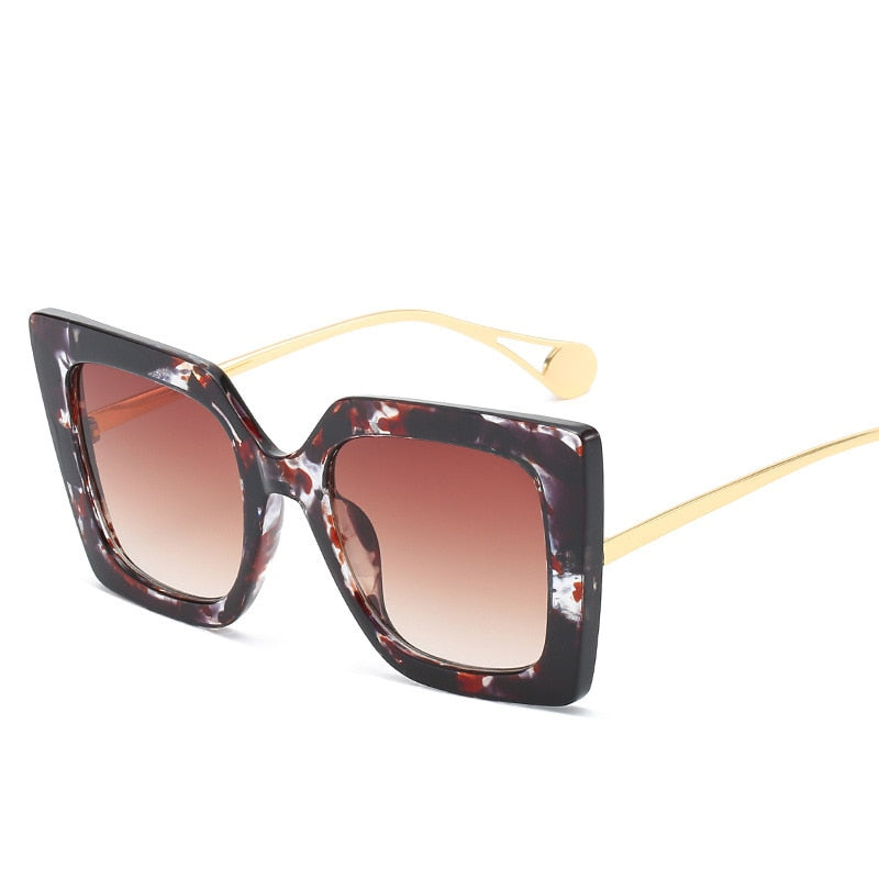 Vintage Transparent Square Eyewear