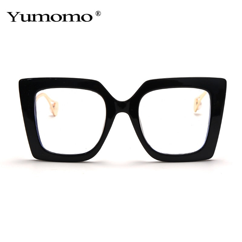 Vintage Transparent Square Eyewear