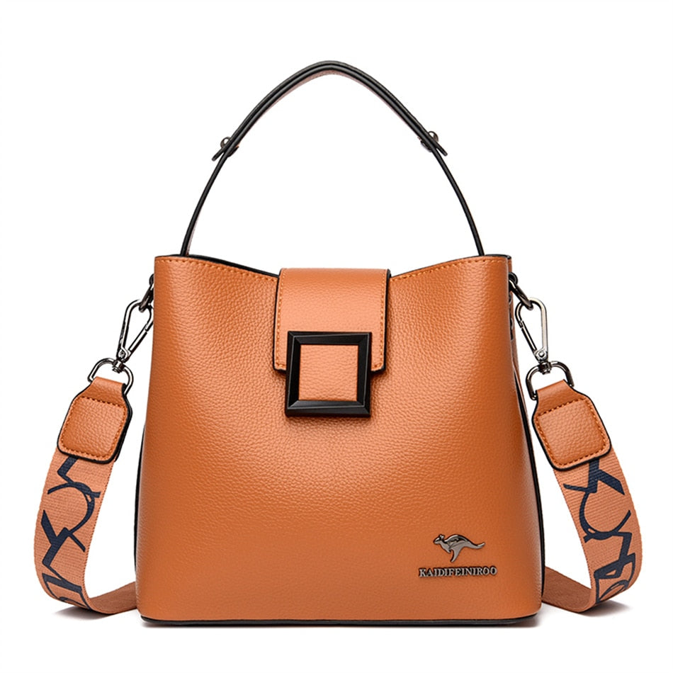 Soft leathers shoulder bag