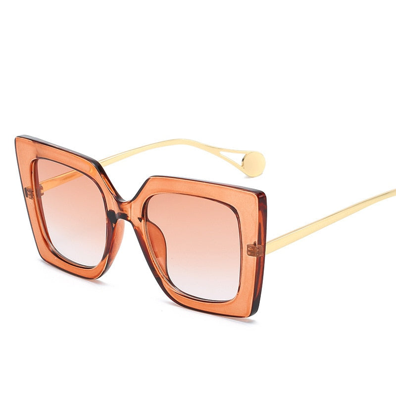 Vintage Transparent Square Eyewear