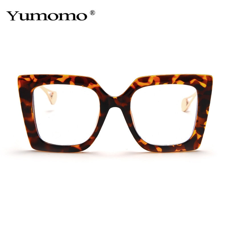Vintage Transparent Square Eyewear