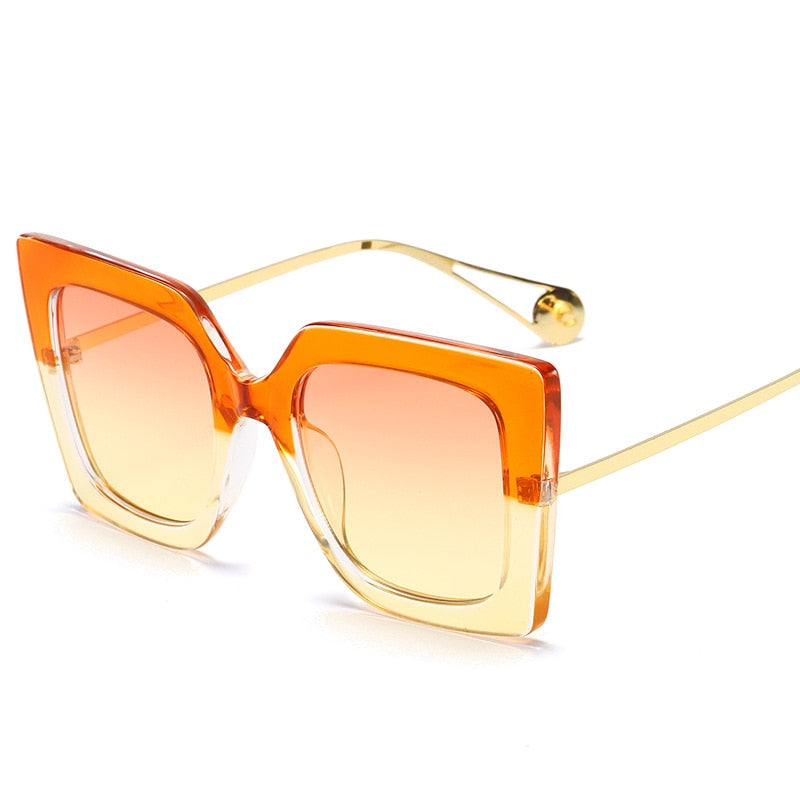 Vintage Transparent Square Eyewear