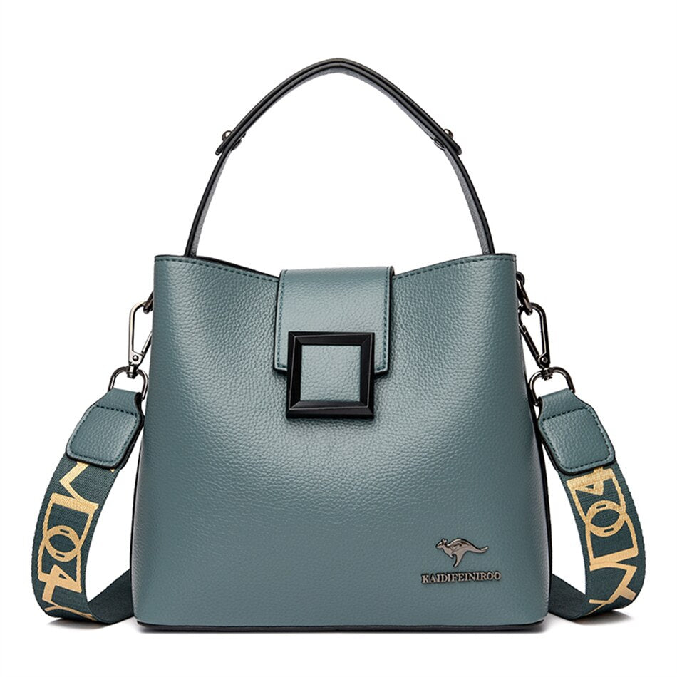 Soft leathers shoulder bag