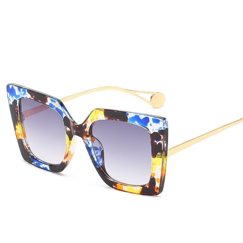 Vintage Transparent Square Eyewear