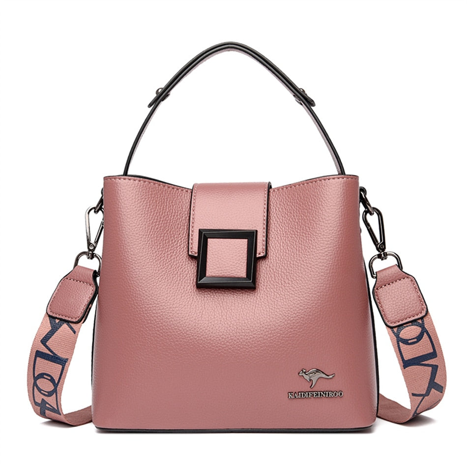 Soft leathers shoulder bag