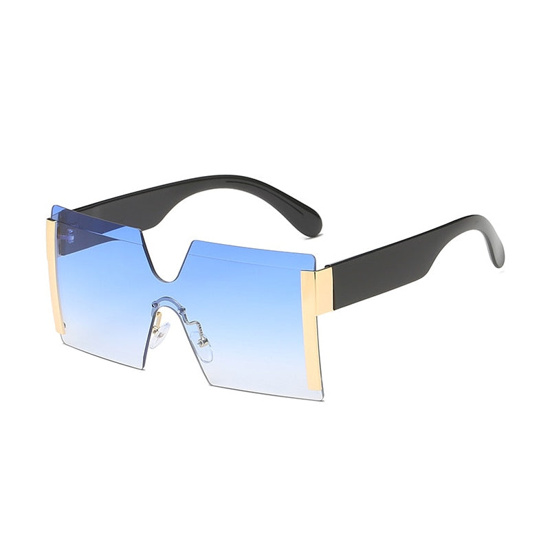 #added collection Fashion Oversized Square Rimless Eyewear