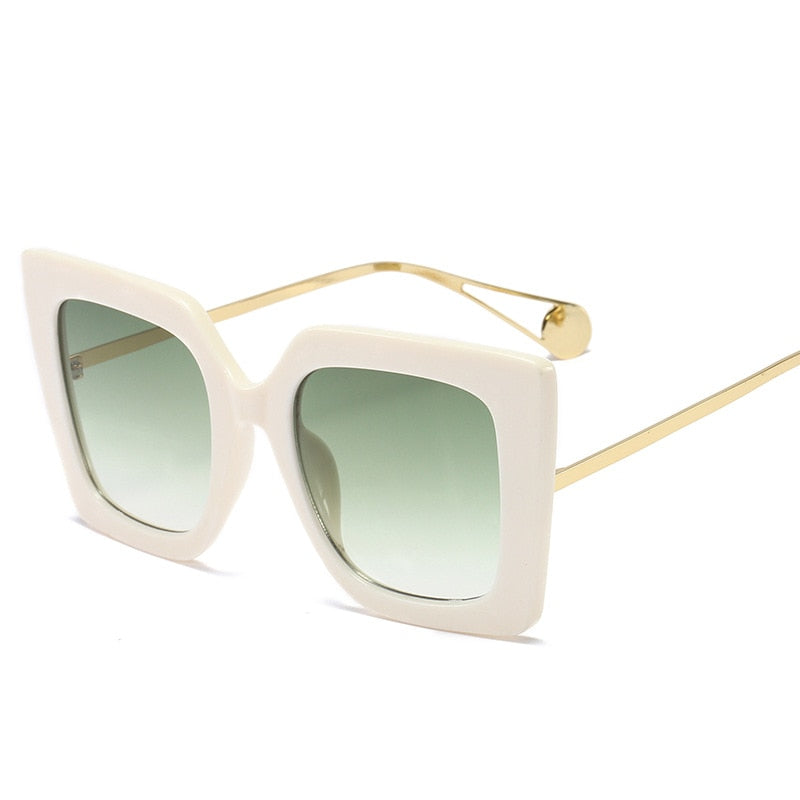Vintage Transparent Square Eyewear