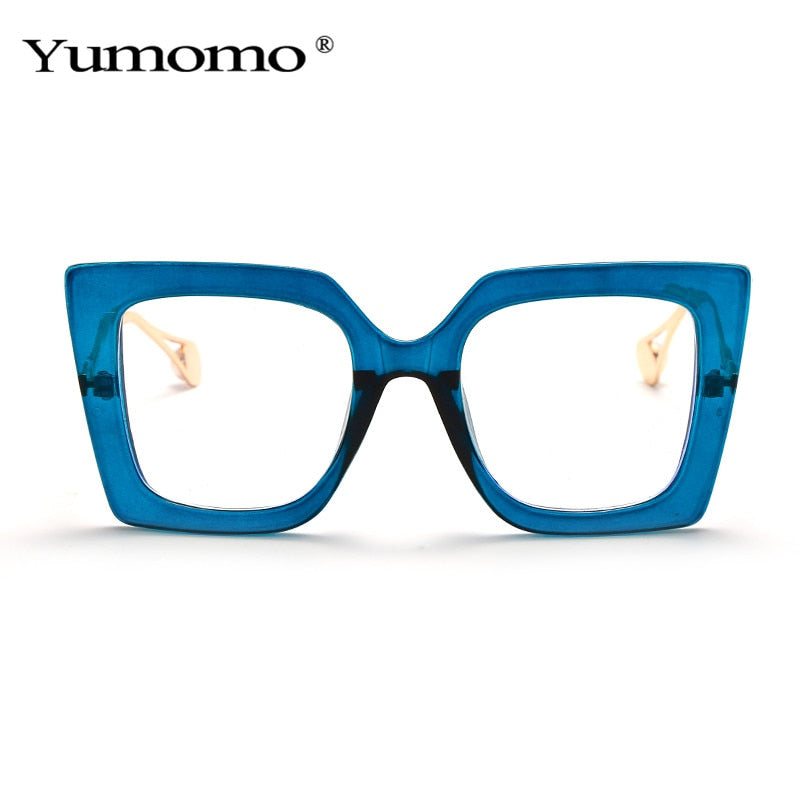Vintage Transparent Square Eyewear