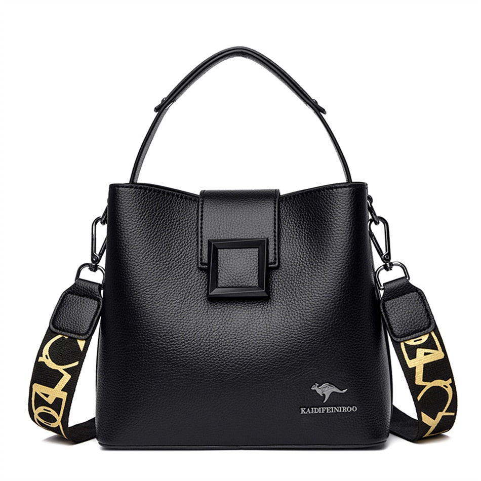 Soft leathers shoulder bag