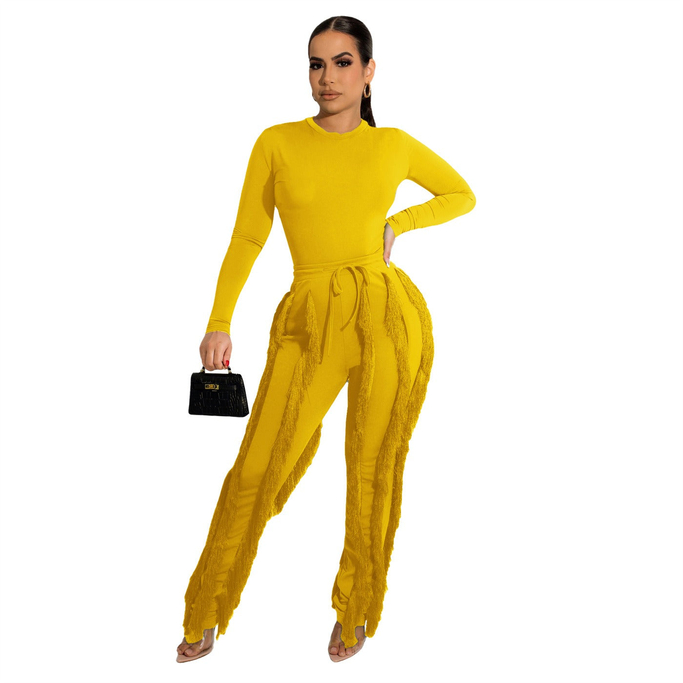 #Amazing Women's Tassel Lace Two Piece