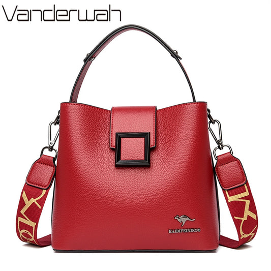 Soft leathers shoulder bag